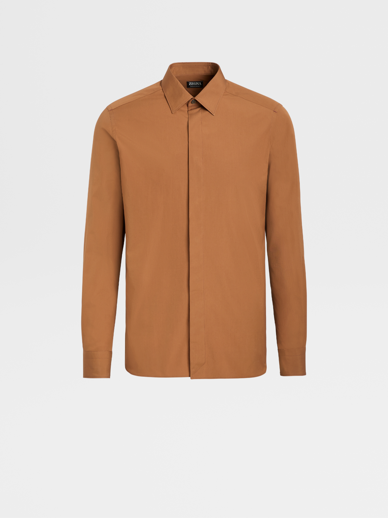 Vicuna Color Trofeo™ Comfort Cotton Long-sleeve Tailoring Shirt
